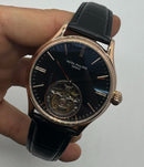 Patek Philippe Classic Turbilhão 40mm Aço/Rose, Pulseira Couro