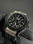 Hublot Big Bang 44mm Aço Mostrador Preto Bezel Preto