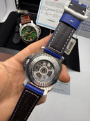 Panerai Luminor Marina 44 mm Aço Mostrador Azul - Pulseira Couro