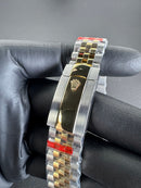 Rolex DateJust 41mm Wimbledon Aço/Dourado Mostrador Cinza Luneta Canelada