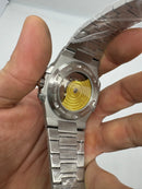 Patek Philippe Nautilus 39mm, Mostrador Verde, Pulseira Aço