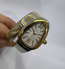 Bvlgari Serpenti Tubogas 01 Volta 35mm Aço/Rosé Mostrador Branco