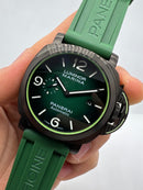 Panerai Luminor Marina 44mm Aço Mostrador Verde Pulseira Borracha