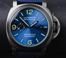 Panerai Luminor Marina 44mm Aço Oxigray Mostrador Azul Pulseira Nylon