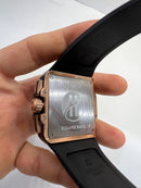 Hublot Square Bang Aço/Rose 44mm, Mostrador Cinza Esqueleto