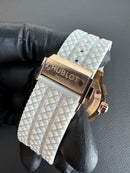 Hublot Big Bang 44mm Aço Rosê, Alpine Ceramic Pulseira Borracha