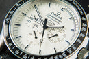 Omega Speedmaster Snoop 42mm Mostrador Branco Luneta Preta