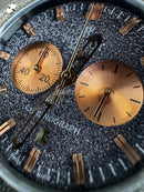 Hublot Classic Chrono Rosè 45mm Mostrador Preto Puls. Borracha/Couro
