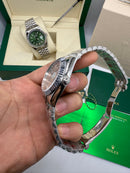 Rolex Date-Just 36mm Aço, Mostrador Rose, Luneta Canelada