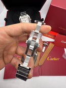 Cartier Santos Aço/Ouro 40mm - Pulseira Aço - CLONE