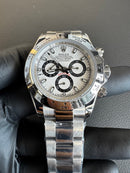 Rolex Daytona 40mm Aço, Mostrador Branco