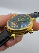 Vacheron Constantin Fases da Lua Turbilhão Aço/Dourado 42mm, Mostrador Verde