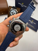 Breitling Super Chronomat Aço 44mm Pulseira Borracha