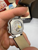 Patek Philippe Cubitus Fases da Lua 42mm, Mostrador Branco