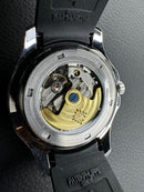 Patek Philippe Aquanaut 42mm Aço Mostrador Preto Pulseira Borracha