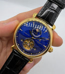 Vacheron Constantin Fases da Lua Turbilhão Aço/Dourado 42mm, Mostrador Azul