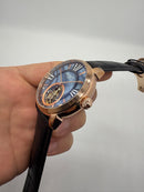 Patek Philippe Classic Turbilhão 44mm Aço/Rose, Pulseira Couro