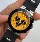 Bvlgari Aluminium Titanium DUCATI 41mm - Aço - Mostrador Amarelo