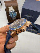 Breitling Superocean Crono Aço 44mm Pulseira Borracha