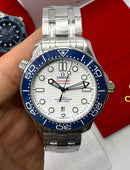 Omega Seamaster Diver 300M 42 mm, Aço Inox, Mostrados Branco - CLONE