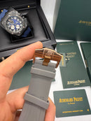 Audemars Piguet Royal Oak Offshore 44mm Mostrador Cinza Bezel Aço