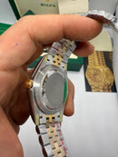 Rolex Datejust 41mm - Aço/Ouro* - Mostrador Preto - Pulseira Jubilee - CLONE
