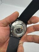 Hublot Classic Fusion Aço/OxBlack 45mm, Mostrador Preto, Sifras Árabe