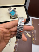 Patek Philippe Cubitus Aço, Fases da Lua 42mm, Mostrador Cinza