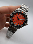 Tag Heuer F1 43mm Aço Mostrador Laranja Luneta Preta
