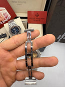 Patek Philippe Nautilus 39mm, Mostrador Tiffany, Pulseira Aço