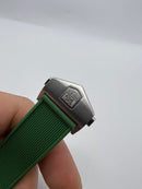 Tag Heuer Aquarecer 300, 43mm, Aço, Mostrador Verde, Pulseira Borracha