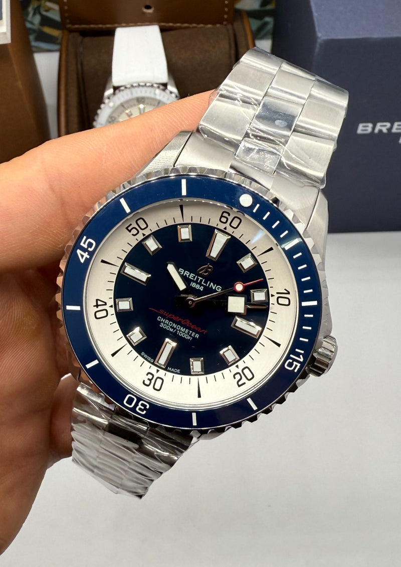 Breitling SuperOcean Aço 42mm Pulseira Aço