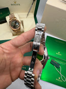 Rolex Day-Date Presidente 40mm Aço Mostrador Azul