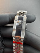 Rolex DateJust 41mm Wimbledon Aço Mostrador Cinza Luneta Canelada