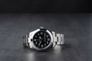 Rolex Air-King 40mm Aço Mostrador Preto Luneta Lisa Pulseira Oyster