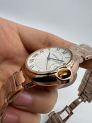 Ballon Bleu de Cartier - Aço/Rose - 36mm - Mostrador Tradicional