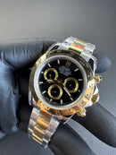 Rolex Daytona 40mm Aço/Dourado Mostrador Preto