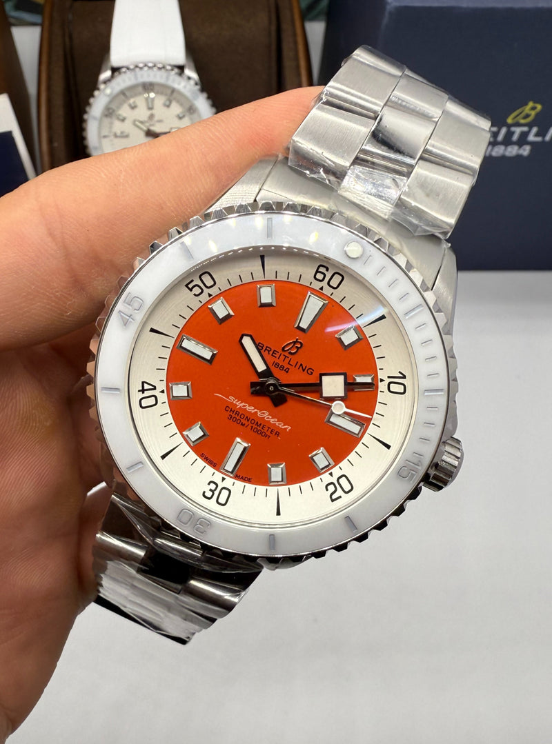 Breitling SuperOcean Aço 42mm Pulseira Aço