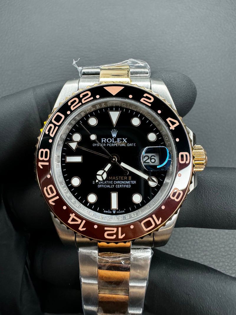 Rolex GMT Master II 40mm Aço/Rose ROOTBEER