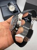 TAG Heuer Carrera, Chronograph Eletrônico, 44 mm, Aço - Puls. Borracha