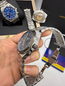 Vacheron Constantin Overseas Dual Time Aço 41mm, Mostrador Azul