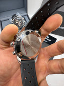 TAG Heuer Carrera, Chronograph Eletrônico, 44 mm, Aço - Puls. Borracha