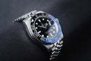 Rolex GMT Master II Batman 40mm Mostrador Preto Luneta Preto/Azul