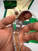 Rolex Datejust 36mm/31mm Aço/Ouro - Mostrador Prata - Puls. Jubilee - CLONE