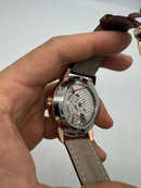Patek Phillippe Turbilhão Perpetuo 42mm Aço/Rosê, Pulseira Couro