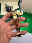 Rolex Daytona Black/Gold 40mm - Mostrador Tifanny - Pulseira OysterFlex - CLONE