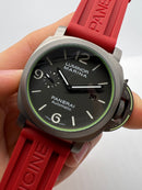 Panerai Luminor Marina 44mm Aço Mostrador Preto Pulseira Borracha