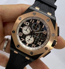 Audemars Piguet Royal Oak Offshore 44mm Mostrador Preto Bezel Aço