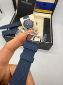 Vacheron Constantin Overseas Dual Time Aço 41mm, Mostrador Azul