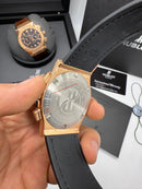 Hublot Vendome Classic Chrono 45mm Aço/Rosê Mostrador Preto